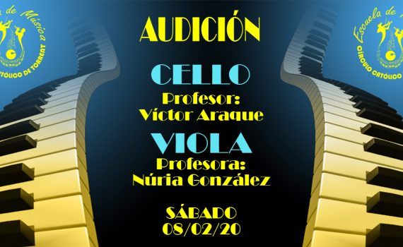 Audición de Viola y Violonchelo 08-02-2020
